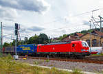 Die 193 354-8 (91 80 6193 354-8 D-DB) der DB Cargo AG f�hrt am 02.08.2020 mit einem KLV-Zug durch Betzdorf (Sieg) in Richtung K�ln.