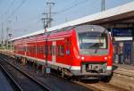   Das „Mopsgesicht“ 440 310-1 (94 80 0440 310-1 D-DB), ein dreiteiliger  elektrischer Triebzug vom Typ Alstom Coradia Continental der DB Regio „Mainfrankenbahn“ f�hrt am