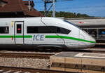 Detailbild vom ICE 4 Steuerwagen der ersten Wagenklasse (DB 812 Apmzf)  93 80 0812 024-9 D-DB des Tz 9024, der DB Fernverkehr AG am 08 September 2021in Spiez.