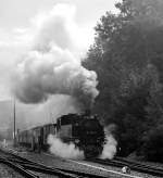 Die 99 1741-0 der SDG S�chsische Dampfeisenbahngesellschaft mbH, hier die Fichtelbergbahn (ex DR 099 725-4, ex DR 99 1741-0, ex DR 99 741) dampft am 25.08.2013 mit ihrem Personenzug von Bahnhof 