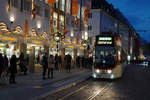 Freiburger Verkehrs AG.
VAG: Weihn�chtliche Stimmung in Freiburg im Breisgau am 14. Dezember 2017.
Foto: Walter Ruetsch