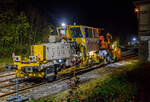 Die Baustelle Bahnhof Herdorf am Abend des 26 Oktober 2025 (ab 21:10 Uhr).
