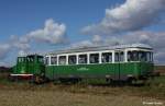 Laabertalbahn V1 + VB11  als P3804 Eggm�hl - Langquaid, KBS 12930 Lokalbahn Eggm�hl - Schierling - Langquaid, fotografiert am 19.09.2010 zwischen Schierling und Niederleierndorf --> Der Personenwagen