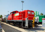   Der erste HELMS-Prototype (Hybrid Electro-Mechanical Shunter), die 1094 001-7 (90 80 1094 001-7 D-DB) der DB Cargo Deutschland AG wurde auf der transport logistic 2019 in München vorgestellt