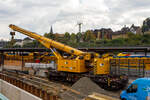 Nun im Einsatz der 125 t KIROW Gleisbauschienenkran KIROW Multi Tasker KRC 810 T (mit Schwerlastausrüstung), Schweres Nebenfahrzeug Nr.