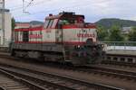 Strabag CZ 741 703 durchfahrt am 27 Mai 2025 solo Decin hl.n.