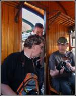 Fachsimpeln unter Bahnfotografen.