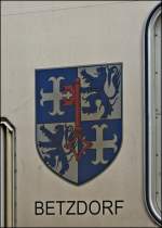 Der Triebzug Z 2003 tr�gt den Namen Betzdorf.