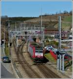 Der IR 3737 Troisvierges - Luxembourg verl�sst am 26.03.2012 den Bahnhof von Troisvierges.