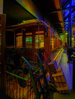 Der zweite Klasse Reisezugwagen NCS B 119, ein luxuriöser Teakholzwagen der ehemaligen NCS - Nederlandsche Centraal Spoorwegmaatschappij (Niederländische Zentralbahngesellschaft) am 24.