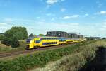 NS 9573 passiert Tilburg-Reeshof am 15 Juli 2022.