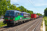   Die f�r die TX Logistik AG (Troisdorf) fahrende Vectron MS der ELL - European Locomotive Leasing 193 278 (91 80 6193 278-9 D-ELOC) „Say Yes To Europe“ f�hrt am 01.06.2019 mit einem