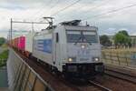 LTE 286 940 schleppt der Mannheim-Wörth KLV durch Tilburg-Reeshof am 9 Juli 2021.