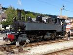g-2x22/698532/dampflokomotive-g-2x22-e-164-ex Dampflokomotive G 2x2/2 E 164 (ex CJ), die von La Traction fr die Befrderung von Dampfzgen benutzt wird (Quelle Wikipedia, Bild Abaddon1337, CC BY-SA 4.0)
