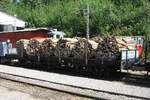 Flachwagen O 810 der Montreux–Berner Oberland-Bahn (Quelle Wikipedia, Bild MCBBC, Gemeinfrei)