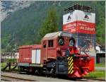 Am 24.05.2012 konnte ich die SBB Schneeschleuder X rot m 98 in Erstfeld ablichten, im Hintergrund ist der Aussichtsturm mit der Werbung f�r den Bau des Gotthardbasistunnels zu sehen, von dem aus ich