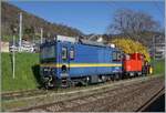 Ungewohnt und so funktioniert es nat�rlich nicht: die MOB Gem 2/2 2504 steht mit der CEV X464 in Blonay.