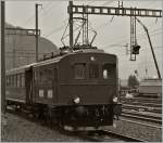 Während wir auf die Ae 6/8 wartet für überraschend der BLS Te 2/3 31 in Frutigen ein, so dass es leider nur zu einem nicht ganz gelungen Bild der klein Lok kam.
