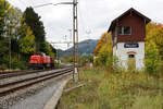 SBB: Infrastruktur Am 843 019-1 in Moutier am 9.