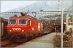 Re 4/4 IV 10103 mit dem TEE Cisalpino in Brig.