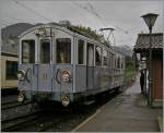 Der MOB BCFe 4/4 N�11  von 1905 in Blonay beider Blonay-Chamby-Musseumsbahn.