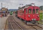 Der Blonay-Chamby RhB ABe 4/4 N� 35 beim Rangieren in Blonay.