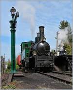 40 Jahre Blonay Chamby -Pfingstfestival 2008: Nachdem die 1889 gebaute RhB G 3/4 N° 1 bereits zwischen 1970 und 1988 bei der Blonay - Chamby Bahn im Einsatz stand besucht die Lok im Rahmen des 40