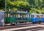   50 Jahre BC - MEGA STEAM FESTIVAL der Museumsbahn Blonay–Chamby: Auch wenn Walter Ruetsch die Befürchtung hatte solche Straßenbahn-Triebwagen fänden bei diesem Dampffestival