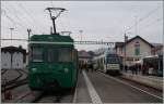 BAM Regionalzüge der aktuellen und der neuen Generation in BIère.