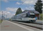 Der CEV MVR GTW ABeh 2/6 7508 (SURF) ist auf der Gipfelstation Les Pl�iades angekommen und wird in K�rze nach Vevey zur�ck fahren.