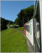 Von Martigny (CH) f�hrt die grenz�berschreitende Strecke des Mont-Blanc Express nach Saint-Gervais-Le Fayet (F).