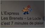 Im Innern des BDe 4/4 N° 3 zeigt ein (nicht der) Lupen-Inspektor, dass es auf der unscheinbaren Linien Le Locle - Les Brenets unzählige Details zu entdecken gibt.