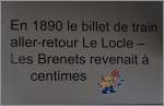 Im Innern des BDe 4/4 N° 3 zeigt ein (nicht der) Lupen-Inspektor, dass es auf der unscheinbaren Linien Le Locle - Les Brenets unzählige Details zu entdecken gibt.