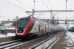 SBB: Bombardier  Twindexxdoppeltraktion  auf Testfahrt in Grenchen am 24.