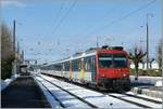 Ein SBB NPZ  Colibri  RBe 562 als TGV Anschlusszug in Frasne zur Fahrt nach Bern am 2. April 2010