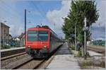 Der SBB RBDe 562 NPZ Pendelzug als RE Frasne - Neuchatel im Starbahnhof.

13. August 2019