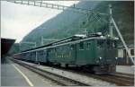 Der Br�nigbahn Deh 4/6 im September 1992 in Interlaken Ost.