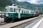 BN 761 (sp�ter BLS 761) steht am 30 Juni 2013 w�hrend das Jubil�um  100 Jahre BLS  in Frutigen.