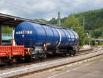 WASCOSA  Tank Car 3000�   vierachsige Drehgestell-Kesselwagen (95 m3) der Bauart Zans (37 84 7843 374-1  NL-WASCO) beladen mit Isopropanol / Isopropylalkohol, Gefahrgut-Nr.