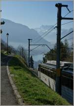 Der Versuch die Rochers-de-Naye Bahn und das Ch�teau Chillon auf einem Bild zu vereinigen.