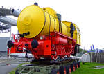 Die ehemalige Dampfspeicherlok der VEB Braunkohlenwerk �Erich Weinert�, Deuben, eine LKM vom TypFLC, am 02.10.2010 im Technik Museum Speyer.